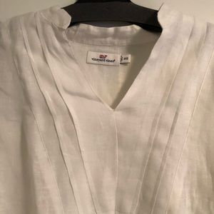 Vineyard Vines white linen tunic XXS